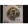 Image 1 : 1956 Ben Franklin Half Dollar; MS63; EST. $20-40