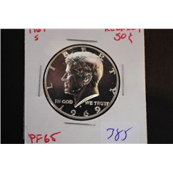 1969-S Kennedy Half Dollar; PF65; EST. $5-15
