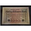 Image 1 : 1923 German Funfzig Millionen Mark Foreign Bank Note; EST. $5-10