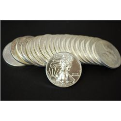 2012 Silver Eagle $1; Roll Lot of 20; EST. $660-680