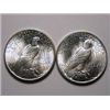 Image 2 : 1923 & 1925 BU Peace Dollars MS60