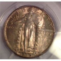 1930  STANDING LIBERTY QUARTER AU-58