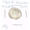 Image 1 : 1964-D ROOSEVELT SILVER DIME *RARE MS HIGH GRADE*!!
