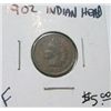 Image 1 : 1902 INDIAN HEAD PENNY RED BOOK VALUE IS $5.00 *FINE GRADE*!!