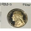 Image 1 : 1983-S JEFFERSON NICKEL RED BOOK VALUE IS $4.00 *RARE PROOF-65 HIGH GRADE*!!