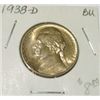 Image 1 : 1938-D JEFFERSON NICKEL RED BOOK VALUE IS $13.00 *EXTREMELY RARE BU HIGH GRADE*!!