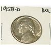 Image 1 : 1958-D JEFFERSON NICKEL *RARE BU UNC HIGH GRADE*!!