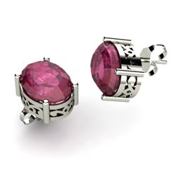 Ruby 6.30ctw Earring 14kt White Gold