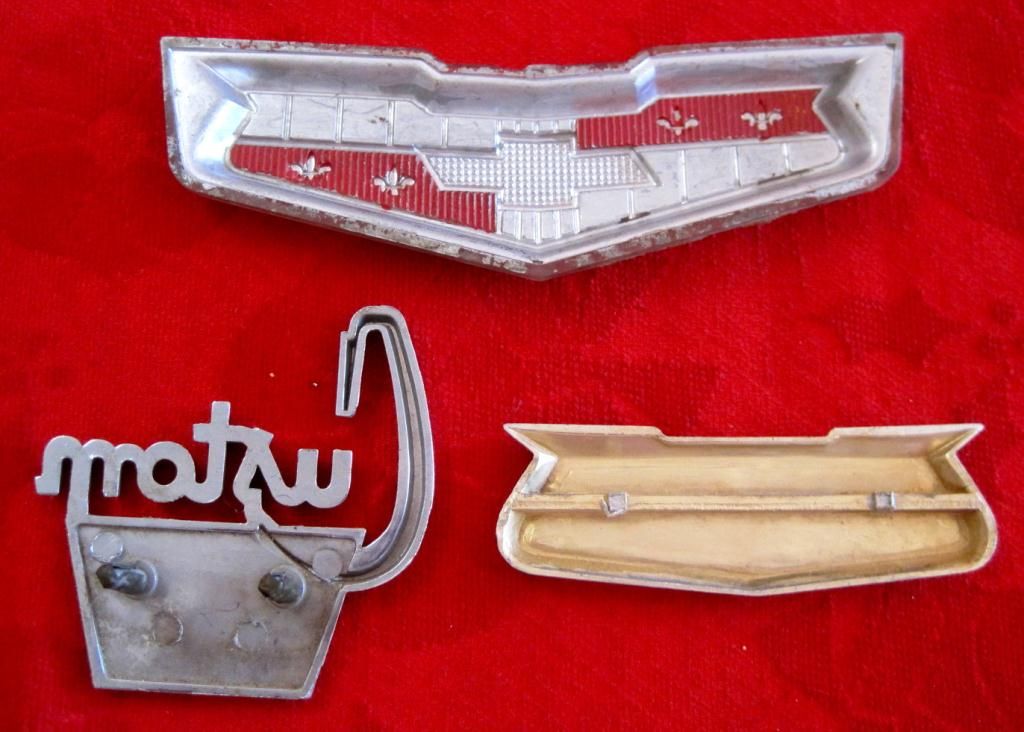 Lot of 3 Vintage 1950/60's Chevrolet Car Emblems