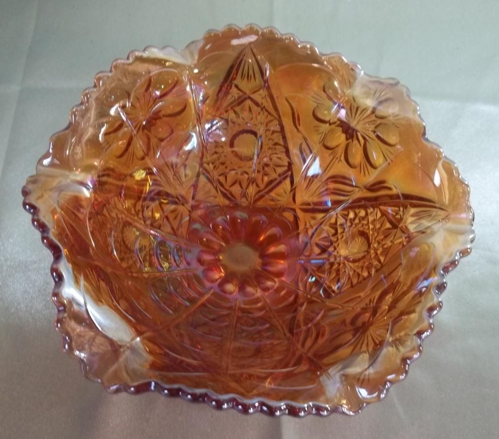 Imperial Glass Carnival "474" Marigold Compote