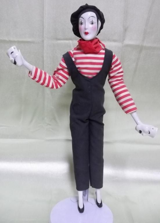 porcelain mime doll