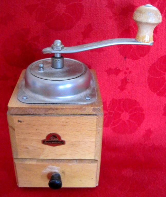 Vintage Germany Zassenhaus Wood Coffee Grinder Mil