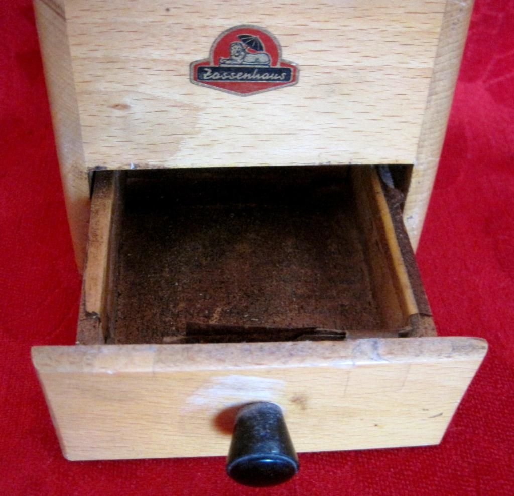 Vintage Germany Zassenhaus Wood Coffee Grinder Mil