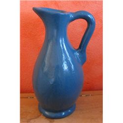 Heavy Duty Blue Homemade Pottery Pitcher/Jug