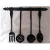 Image 4 : Sexton Black Wrought Iron Kitchen Utensils