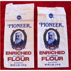 Lot of 2 Pioneer Brand 5 Lb Bag of Enriched Flour