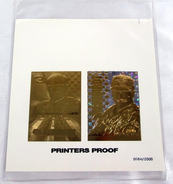 Dale Earnhardt 23 Karat Gold Printers Proof.