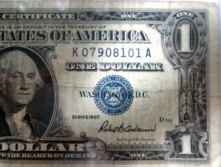 1935 And 1957 Silver Certificate Dollar Bills 1935 And 1957 Silver Certificate Dollar Bills