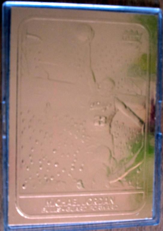 michael jordan 23 karat gold card