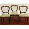 Image 1 : A set of six Victorian mahogany dining chair
