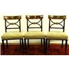 Image 1 : A set of six Regency mahogany and ebony stru