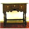 Image 1 : An early 18th Century oak sidetable, the rec