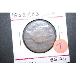 1822 Large One Cent; EST. $90-125