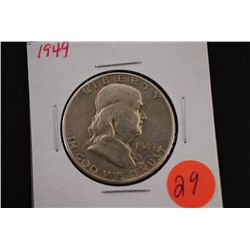 1949 Ben Franklin Half Dollar; EST. $15-25