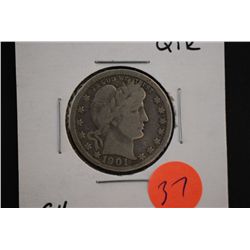 1901 Barber Quarter; G4; EST. $8-15