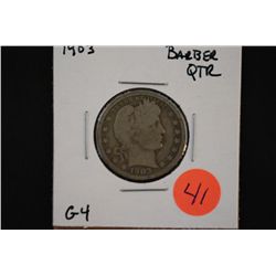 1903 Barber Quarter; G4; EST. $8-15