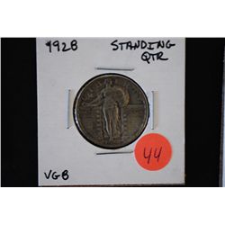 1928 Standing Quarter; VG8; EST. $8-15