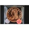 Image 1 : Copper Round; .999 Fine Copper 1 Oz.; "Liberty Bust"; EST. $5-10