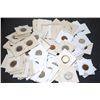 Image 2 : US Assorted Coins; Various Dates & Denominations; Worked in 2x2 Squares; Lot of 100; EST. $30-60