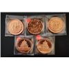 Image 2 : Copper Round; .999 Fine Copper 1 Oz.; Lot of 3; EST. $10-30