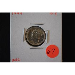 1944 Mercury Dime; UNC; EST. $10-15