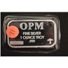 Image 1 : OPM, LLC Silver Ingot; .999 Fine Silver 1 Oz.; From Recycled Sources; EST. $35-35