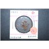 Image 1 : 1839 Large One Cent "Silly Head"; Rev. No Line; 13 Stars; EST. $60-90