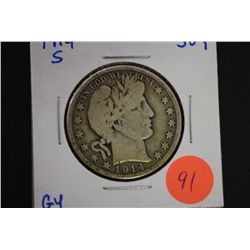 1914-S Barber Half Dollar; G4; EST. $10-20