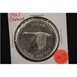 1967 Canada $1 "Goose" Foreign Coin; EST. $15-25
