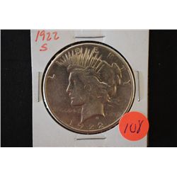 1922-S Peace $1; EST. $40-60