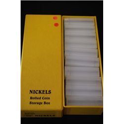 Rolled Nickel Cardboard Storage Box W/Plastic Storage Tubes; Lot of 20; EMPTY; EST. $10-20