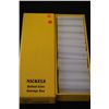 Image 1 : Rolled Nickel Cardboard Storage Box W/Plastic Storage Tubes; Lot of 20; EMPTY; EST. $10-20