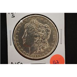 1890-S Silver Morgan $1; AU50; EST. $30-45