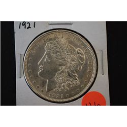 1921 Silver Morgan $1; BU; EST. $30-45