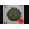 Image 1 : 1907-D Barber Half Dollar; G4; EST. $10-20