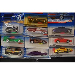 Mattel Hot Wheels Cars; Various Dates & Cars; Lot of 10; EST. $30-40