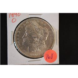 1890-O Silver Morgan $1; EST. $40-60