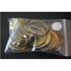 No Cash Value Token; Various Dates & Conditions; Lot of 22; EST. $5-10