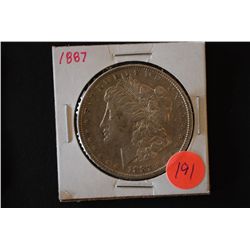 1887 Silver Morgan $1; EST. $40-60