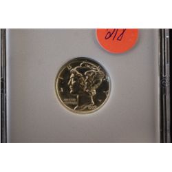 1939-D Mercury Dime; MCPCG Graded MS61; EST. $10-15